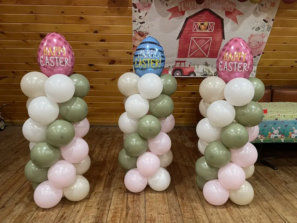 MJ's Events and Photo Booth Rentals - Balloon backdrop 7  - ransform your event with MJ's stunning balloon walls, columns, and decorations. Whether for a grand entrance or an eye-catching centerpiece, our vibrant designs add a fun and personalized touch to any celebration.